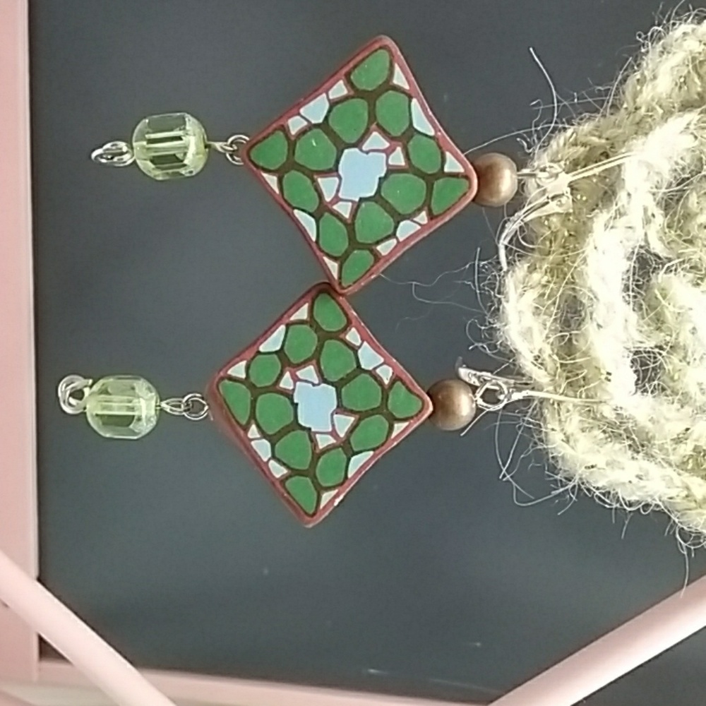 Polymer clay earrings